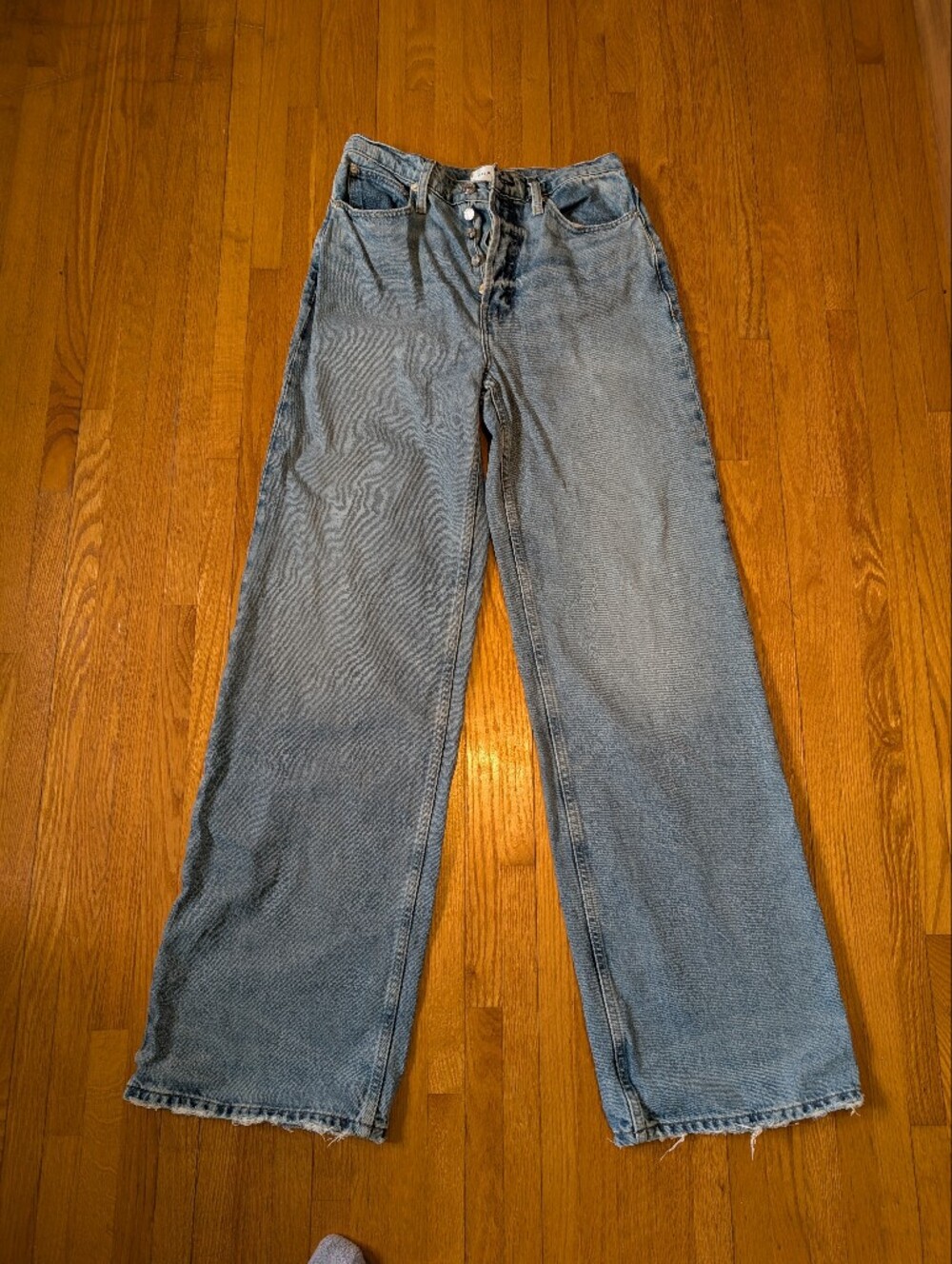 FRAME The 1978 High Rise Wide Leg Jeans in Rhode – Size 27
